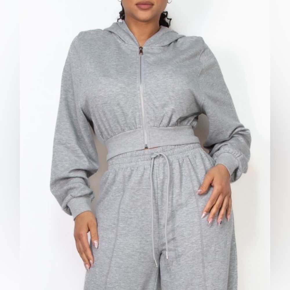 #442 Heather gray extra tall wide leg pants - Picture 2 of 2